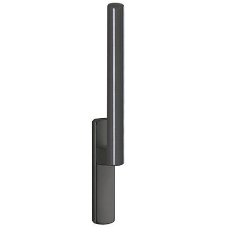 Handle SI-Line HS300 non locking + outer sliding grip, RAL8022 brown