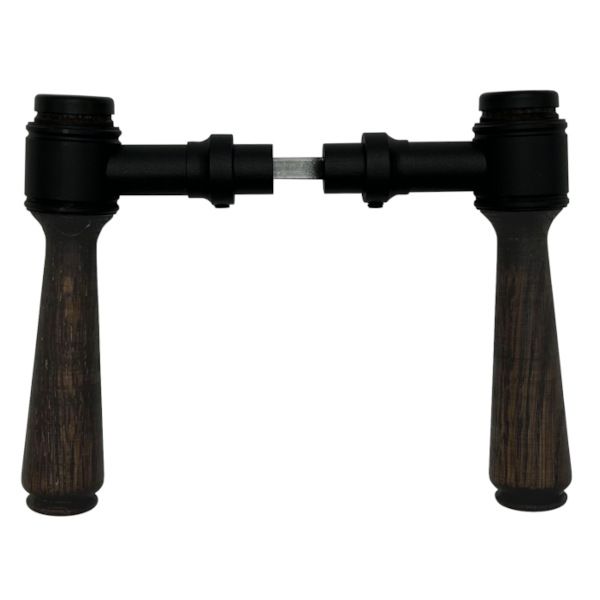KURZEME 375R rankenų komplektas, juodas plienas, tamsus ąžuolas
