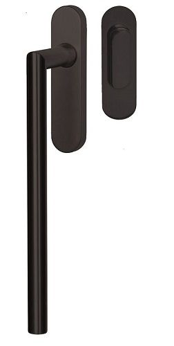 RONNY balkono durų rankena, juodas plienas