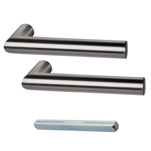 RONNY II pora rankenų stiklinėms durims BE rozetės, nerūdijantis plienas