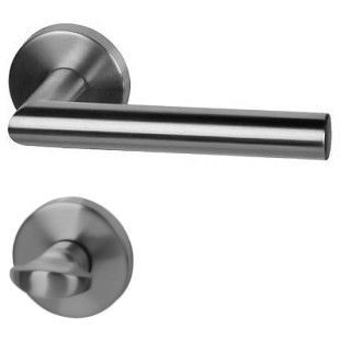 RONNY II-R, handle/rose set WC w/out indicator, stainless steel with PVD ABACO