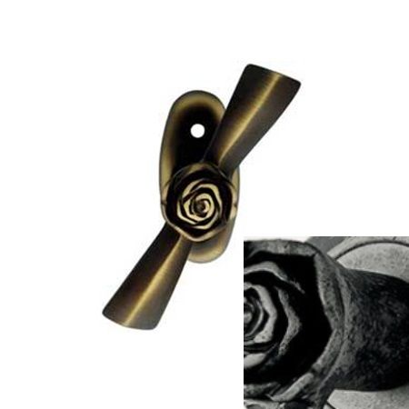ROSE MX window handle, aged iron