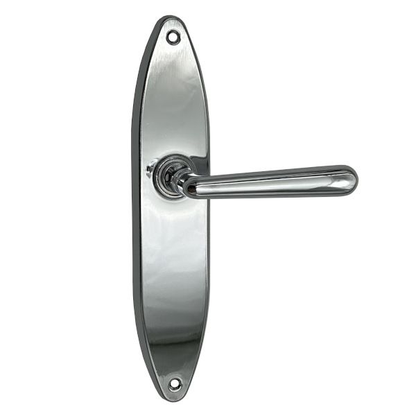 ANNA rankenos/galinės plokštelės komplektas BAC, chromas poliruotas