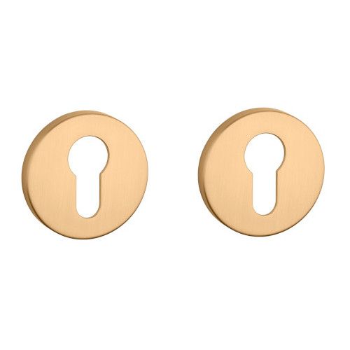 APRILE R PZ round roses, Ø 53mm, 7mm, gold-tone satin