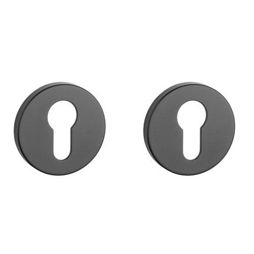 APRILE R PZ round roses Ø 52mm, thickness 7mm, black