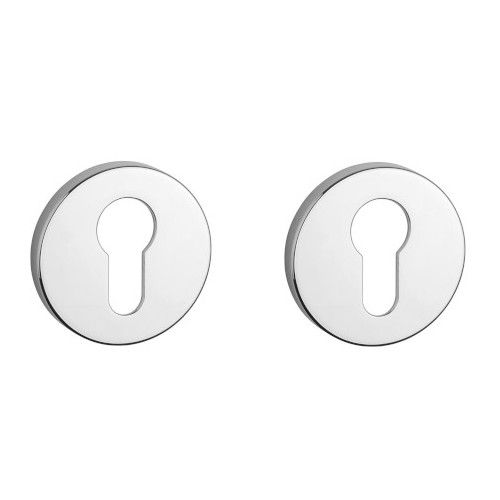 APRILE R PZ round roses Ø 52mm, thickness 7mm, chrome-plated polished