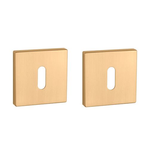 APRILE Q BB square rose 53 x 53mm, thickness 7mm, gold-tone matt