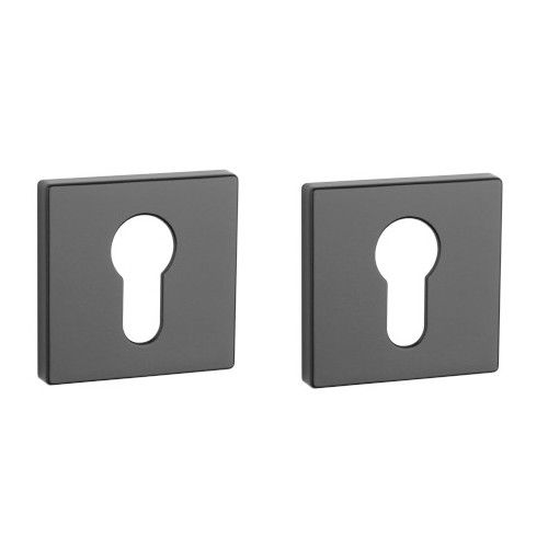 APRILE Q PZ square rose 53 x 53mm, thickness 7mm, black