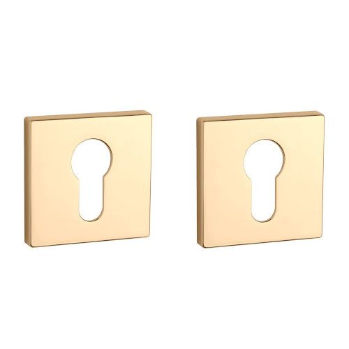 APRILE Q PZ square rose 53 x 53mm, thickness 7mm, gold-tone polished