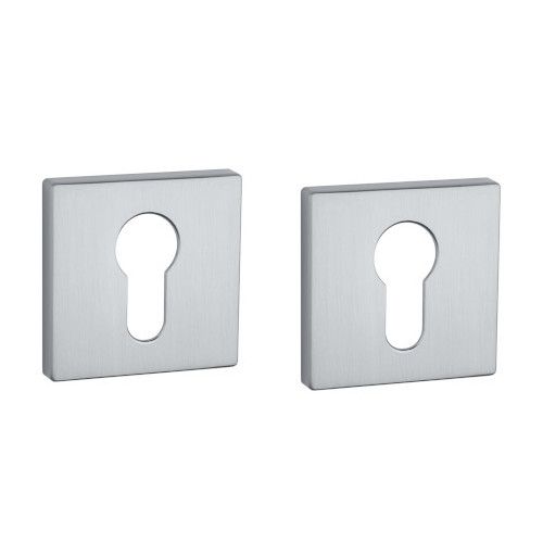 APRILE Q PZ square rose 53 x 53mm, thickness 7mm, chrome-plated satin