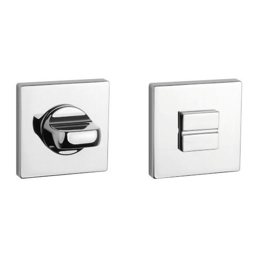 APRILE Q WC turn 4x4/6/8mm, with square rose 53 x 53mm, thickness 7mm, chrome-plated polished