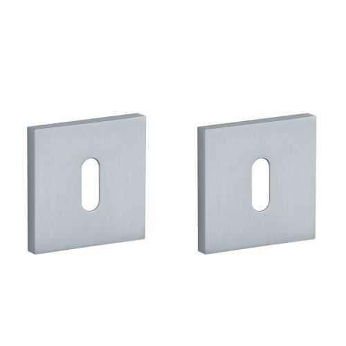 APRILE Q BB square rose 53 x 53mm, thickness 7mm, chrome-plated satin