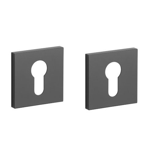 APRILE Q PZ square rose 53 x 53mm, thickness 7mm, black