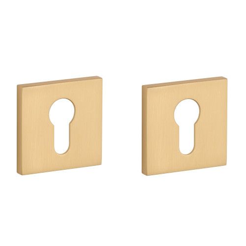 APRILE Q PZ square rose 53 x 53mm, thickness 7mm, gold-tone satin