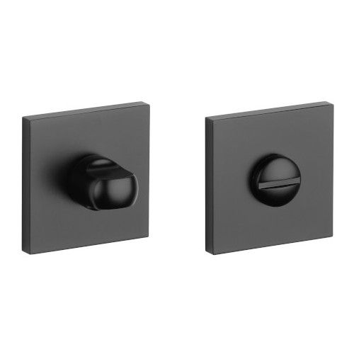 APRILE Q WC turn 4x4/6/8mm, with square rose 53 x 53mm, thickness 7mm, black
