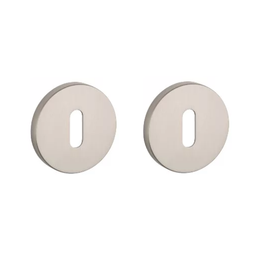 BB round roses Ø 52mm, thickness 7mm, nickel-plated