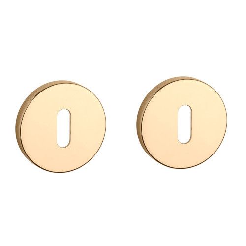 APRILE R BB round roses, Ø 53mm, 7mm, gold-tone PVD polished