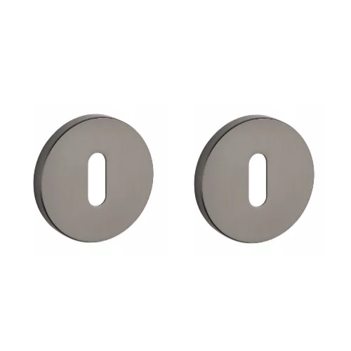 APRILE R BB round roses, 7mm, titanium tone