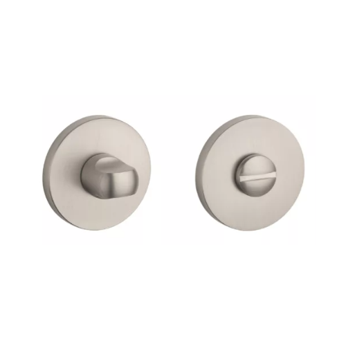 WC knob 4x4/6/8mm, round roses Ø 52mm, thickness 7mm, nickel-plated