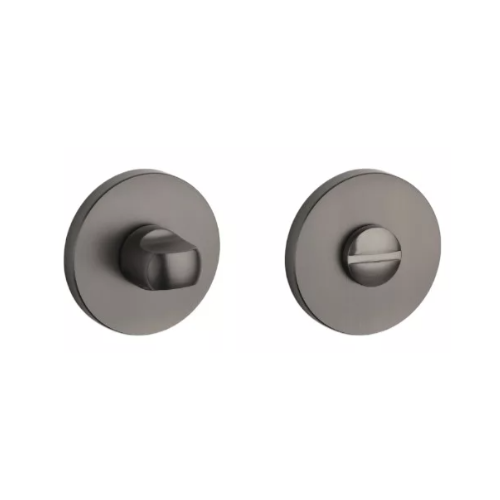 WC knob 4x4/6/8mm, round roses Ø 52mm, thickness 7mm, titanium