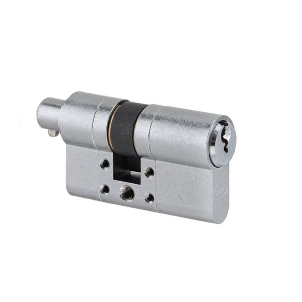 S11 modular half cylinder P30-10mm with knob connector, 3 keys, satin nickel