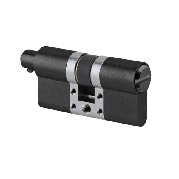 S11-WC modular cylinder with knob connector and coin slot, P30-30mm, black PVD (TB)