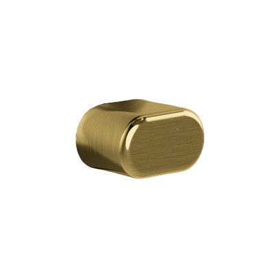 B7 Oval-shaped cylinder knob, gold PVD (TG)