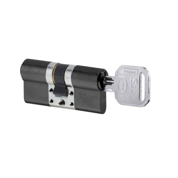 S22 Modulinis profilinis cilindras 35-35mm, 5+1 raktai, juodas PVD (TB)