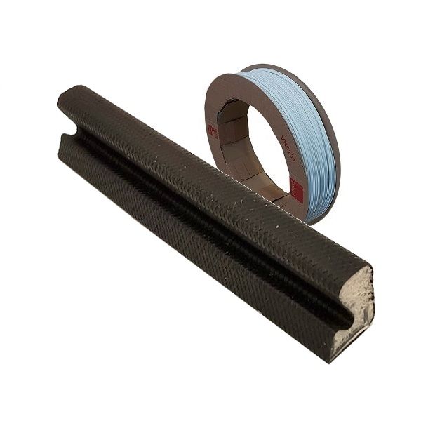 Weather seal Schlegel QL-3034, 8,9x5 mm, brown RAL8019 - ROLL (400 m)