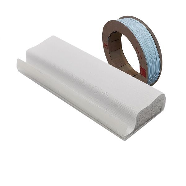 Weather seal Schlegel QL-3053, 7.5x12, white RAL9003 - ROLL (200 m)