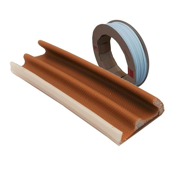 Weather seal Schlegel QL-3096, light oak RAL8003, 8x12 (roll 200 m)