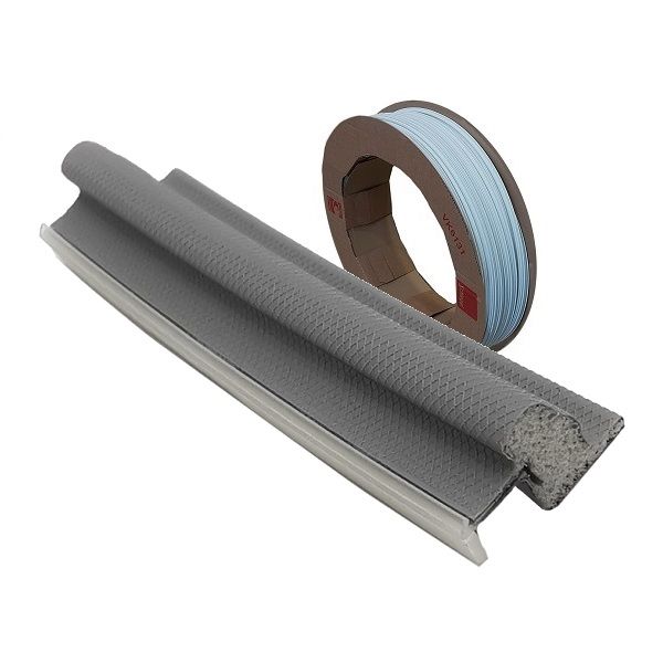 Weather seal Schlegel QL-3110, grey RAL7001 (roll 150 m)