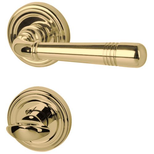 SCARLET-R handle set with roses WC BK3, brass polished
