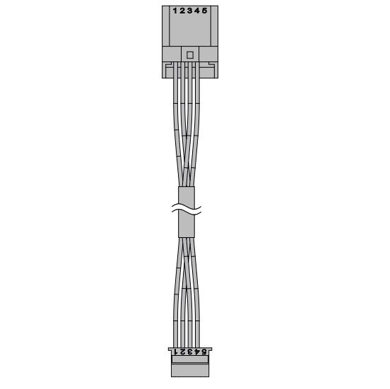 SI-BUS pratęsimo kabelis 2 m, lizdas/lizdas