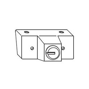 Window turn lock 2W145 with key, RAL 9003 white