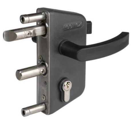 Surface mounted garden gate lock, anthracite RAL 7016