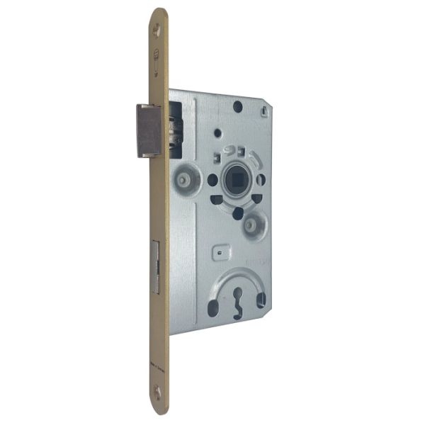 Mortise lock Si 22 BB 55/72-20, brass matt, LH