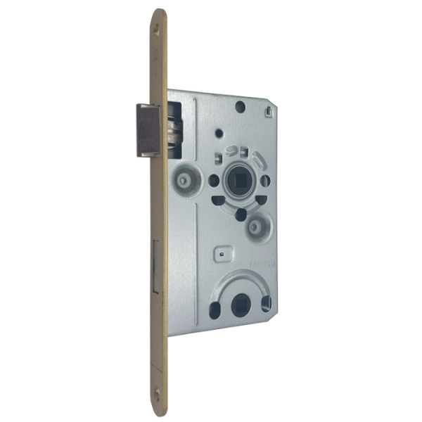 Mortise lock Si 22 WC 55/78, brass matt, LH