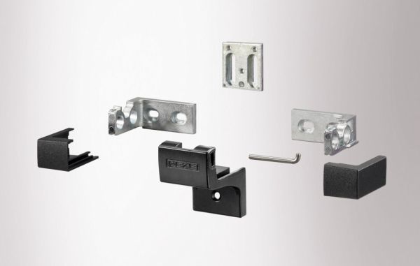 Laikiklių rinkinys A Slimchain, rėmo montavimui į vidų, juoda