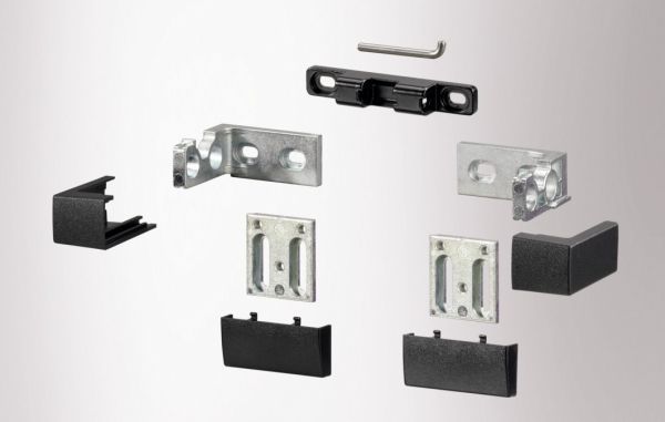 Laikiklių rinkinys B Slimchain, varčios įmontavimui į vidų/ į įšore, juoda