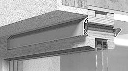 Sonoslot 475 mm ventilator, dark brown EAL 1247