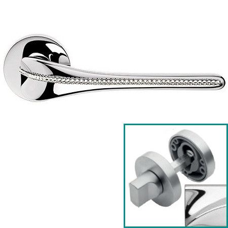 SPIRIT MESH handle/rose 023 set.WC 233NT, polished chrome