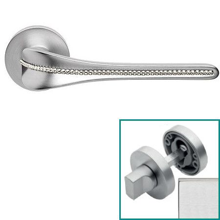 SPIRIT MESH handle/rose 023 set.WC 233NT, satin chrome