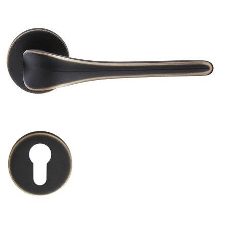 SPIRIT handle/rose 023 set., PZ matt bronze
