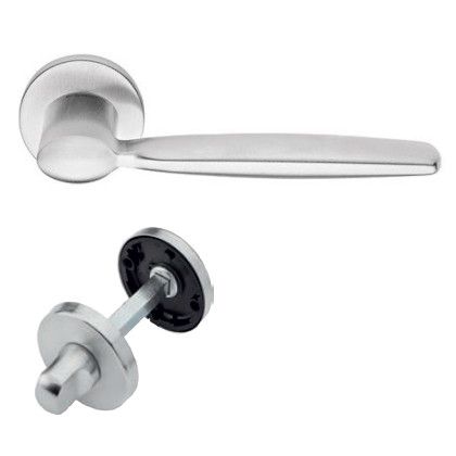 SPRING ZINCRAL rankenos rinkinys su rozetėmis 027 grt.WC 230NT, matinis chromas