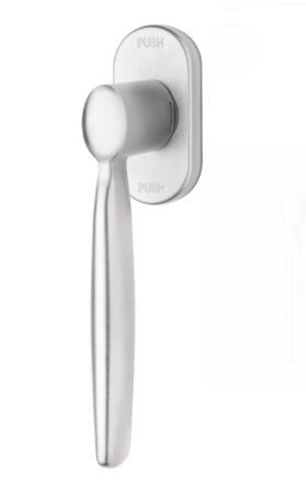 SPRING ZINCRAL lango rankena su SMARTBLOCK funkcija, padengta satininiu chromu