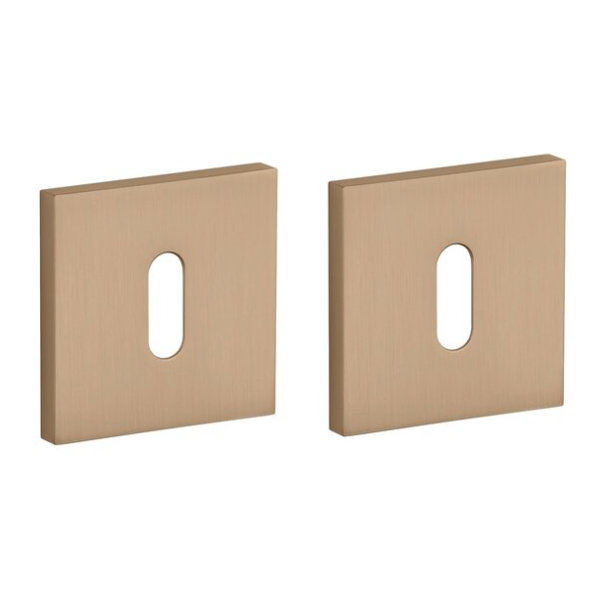 APRILE Q BB kvadratinės rozetės, 7 mm, šviesiai ruda metalinė