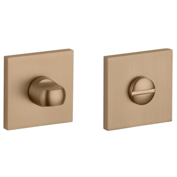 APRILE Q WC suktukas 4x4/6/8 mm, su kvadratinėmis rozetėmis 7 mm, šviesiai rudos spalvos metalinė