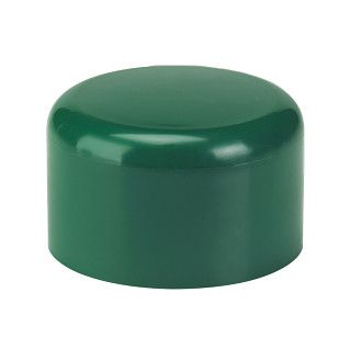 Round post cap 51mm, green RAL 6005