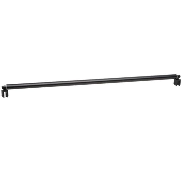 Adjustable stabilisation rod glass/glass 90°, 790-1000 mm, matt black